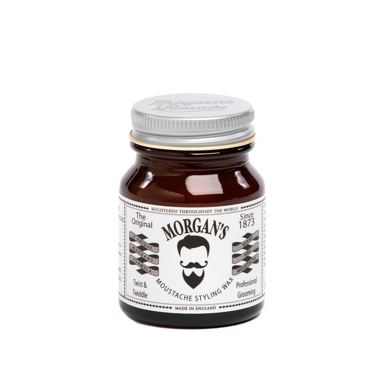 Morgan's Pomade Moustache Styling Wax - Strong Hold, 50g - Perfect for Moustache Grooming & Styling
