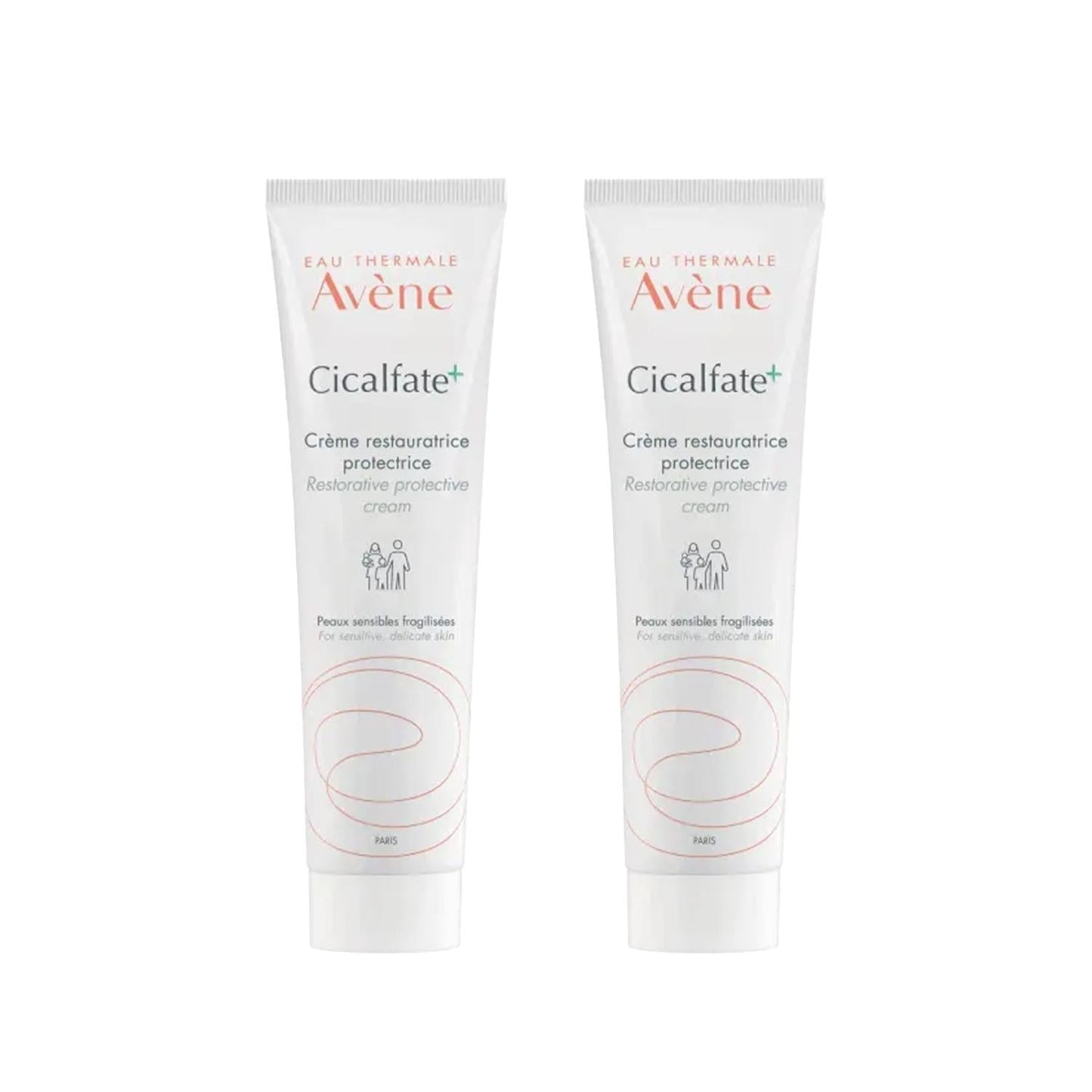 Avene Cicalfate: Advanced Skin Repair Cream - Soothing Relief for Damaged, Irritated & Sensitive Skin (Pack of 2)