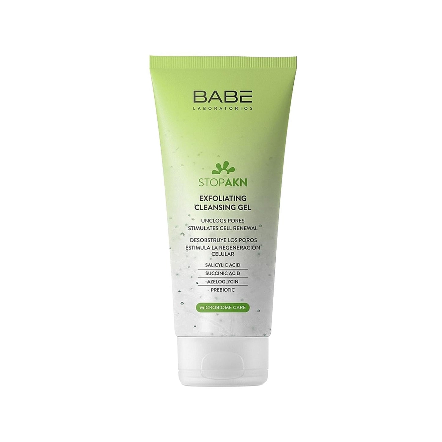 Babe Stop Akn Exfoliating Cleansing Gel: Unclog Pores, Fight Acne, & Reveal Radiant Skin - 6.76 fl oz