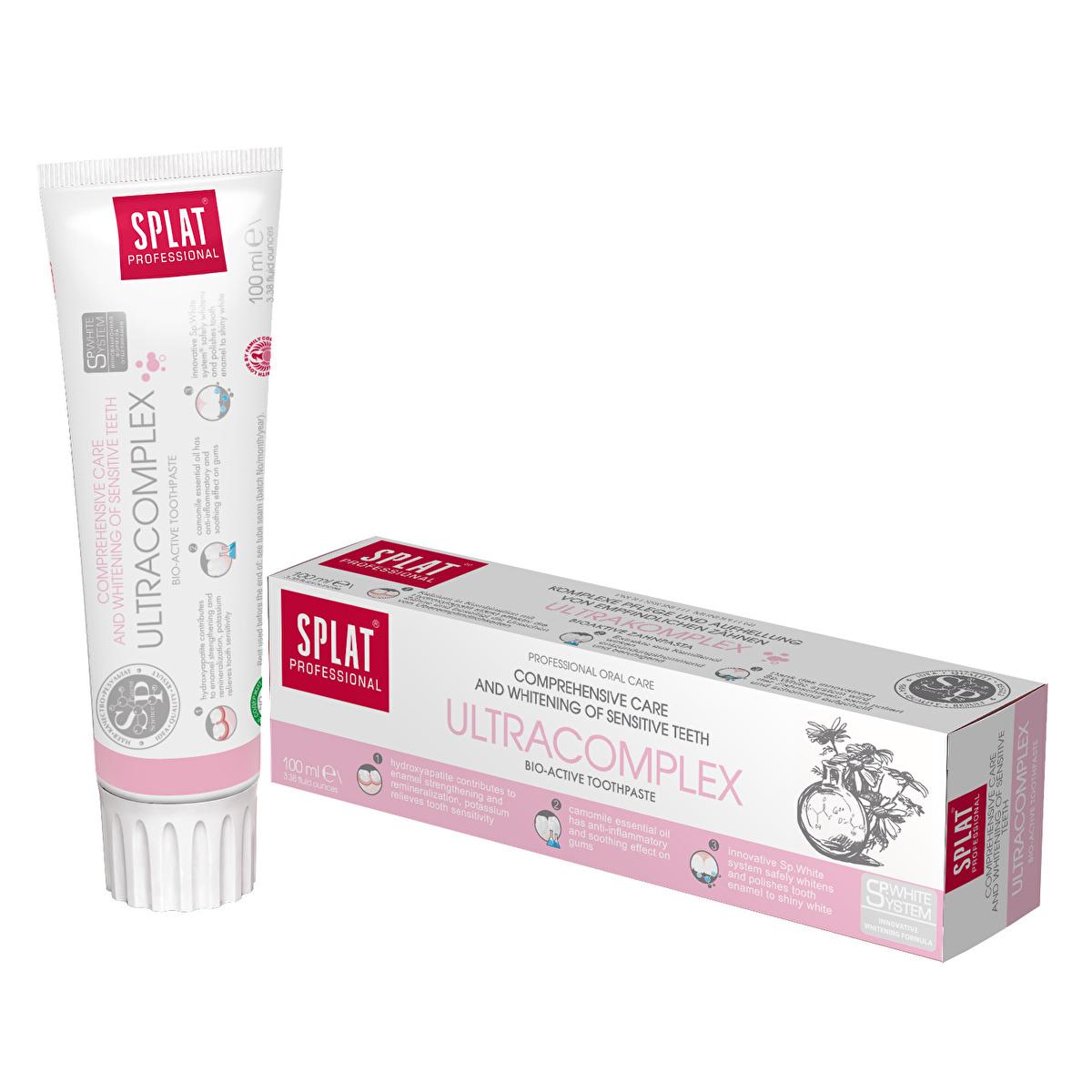 Splat Ultra Complex Toothpaste 100ml - Fluoride-Free, Natural Oral Care for Healthy Teeth and Gums