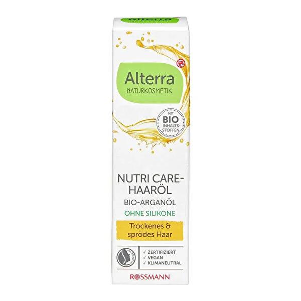 Alterra Hair Care Oil Nutricare - Natural Argan Oil for Dry Hair, Vegan & Dermatologically Tested - 1.69 fl oz
