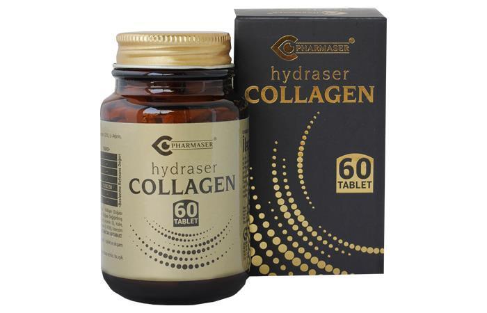 Hydraser Collagen Supplement - 60 Tablets for Enhanced Skin Elasticity & Joint Support | Anti-Aging & Overall Well-Being