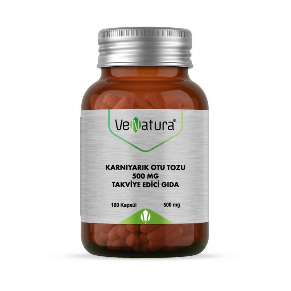 Venatura Plantain Herb Powder 100 Capsules - Herbal Dietary Supplement for Overall Health