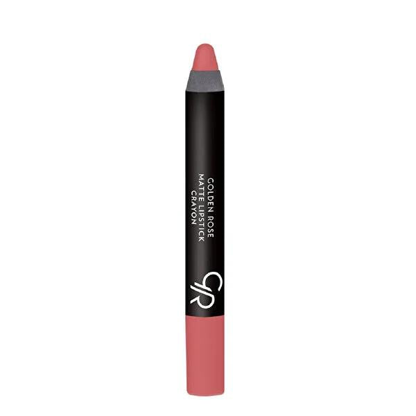 Golden Rose Matte Lipstick Crayon - Moisturizing, Paraben-Free Lip Color