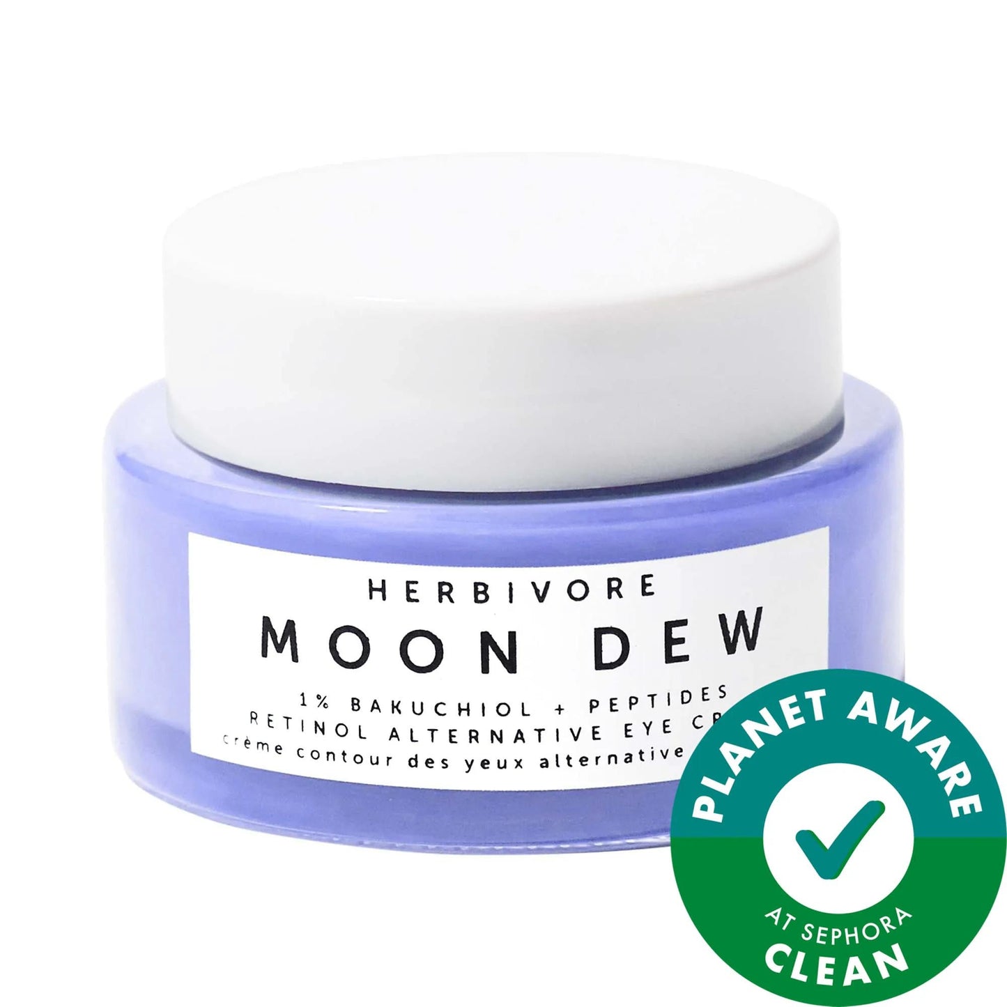 Moon Dew 1% Bakuchiol + Peptides Retinol Alternative Eye Cream - Vegan, Cruelty-Free Anti-Aging Eye Treatment