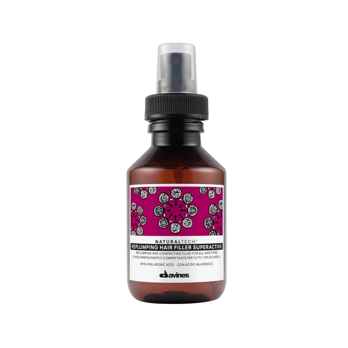 Davines Replumping Leave-in Hair Treatment & Volumizer - Hydrating, Non-Rinsing Formula for Dry, Damaged Hair - 3.38 fl oz