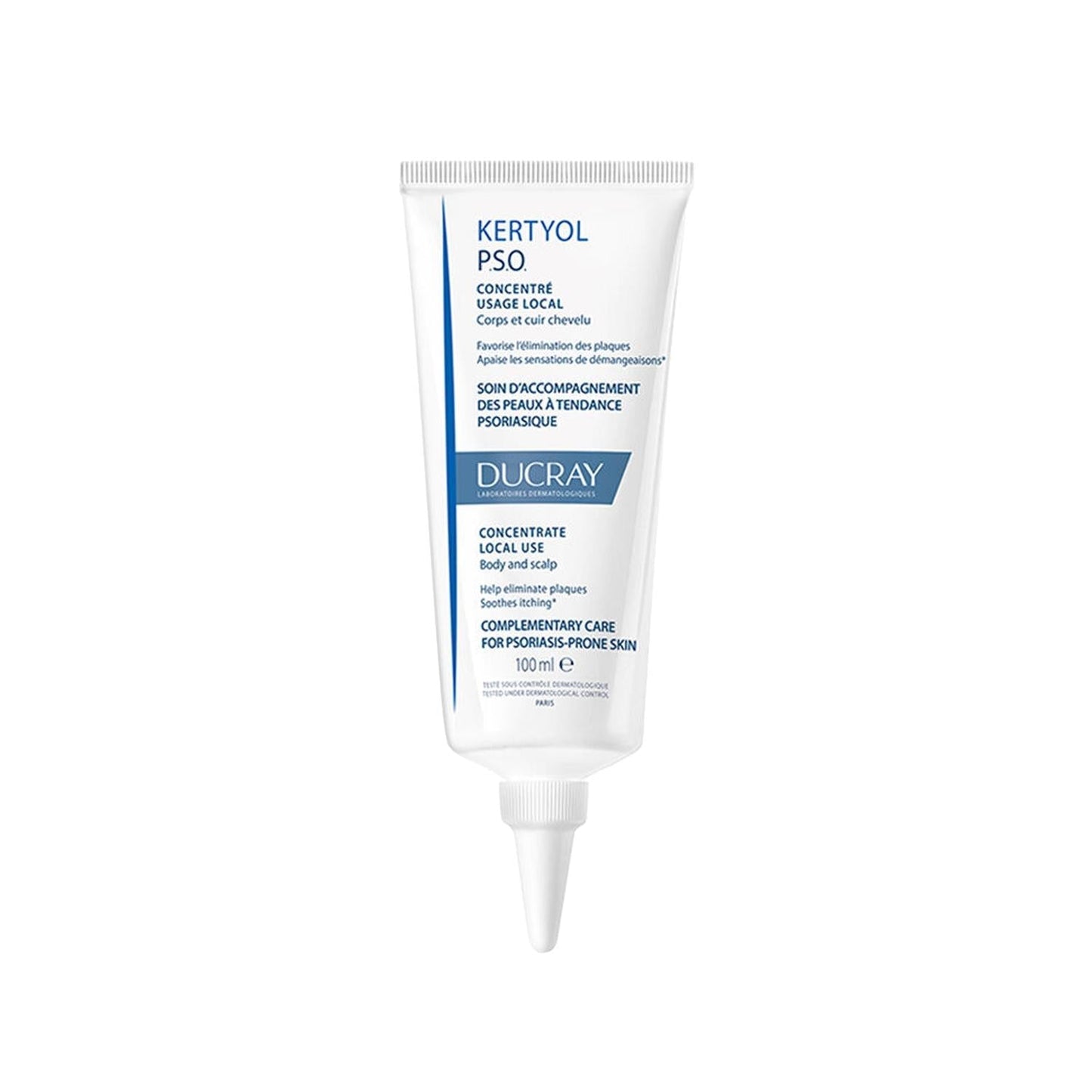 Ducray Kertyol P.S.O. Anti-Dandruff Cream for Psoriasis Relief - Dermatologically Tested, 3.38 fl oz