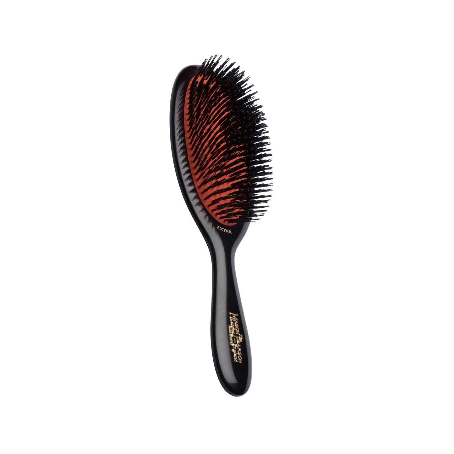 Mason Pearson Small Extra Boar Bristle B2 Dark Hair Brush for Gentle Detangling & Styling