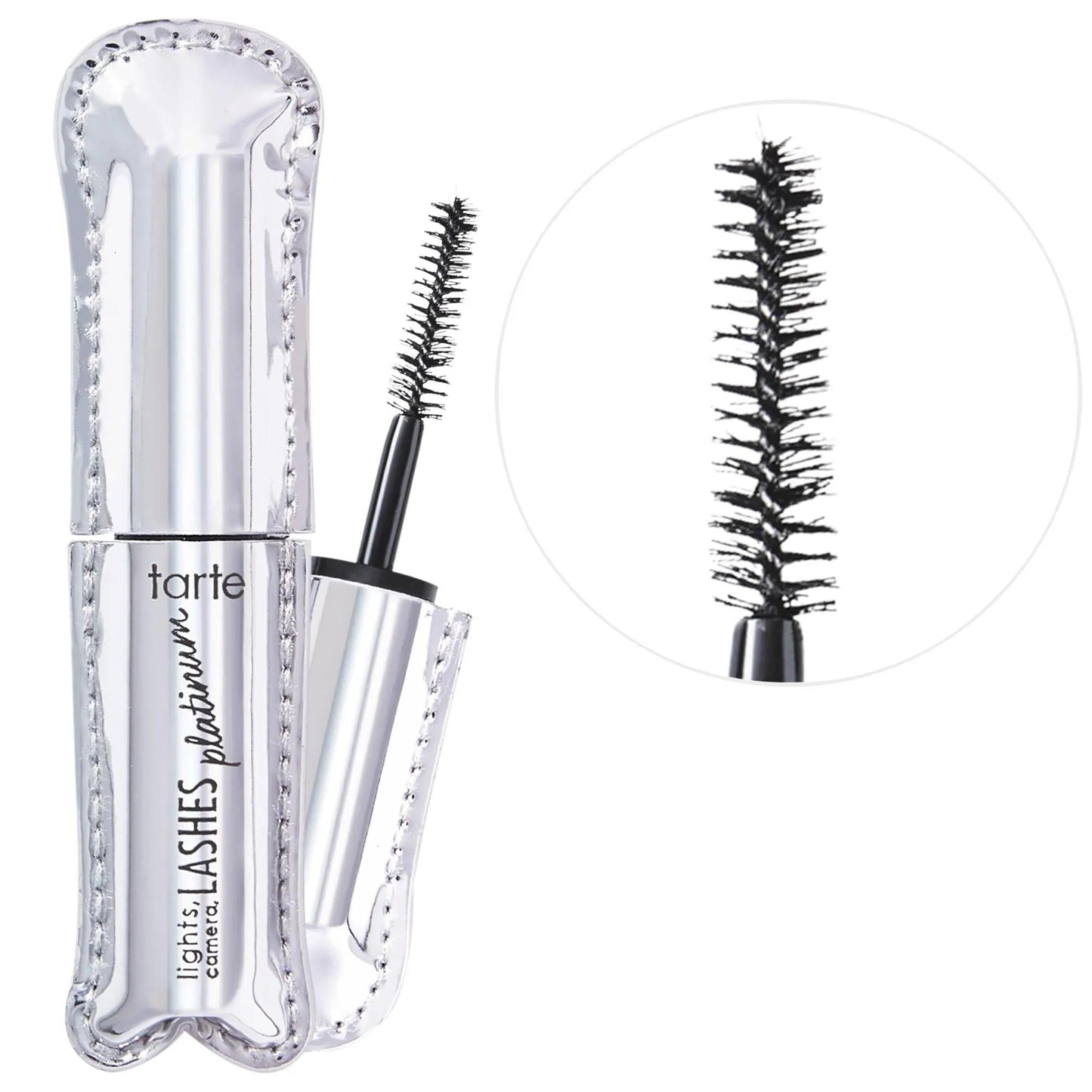 Lights, Camera, Lashes Volumizing Platinum Mascara - Long-Lasting, Smudge-Proof, Nourishing Lash Serum for Fuller Lashes