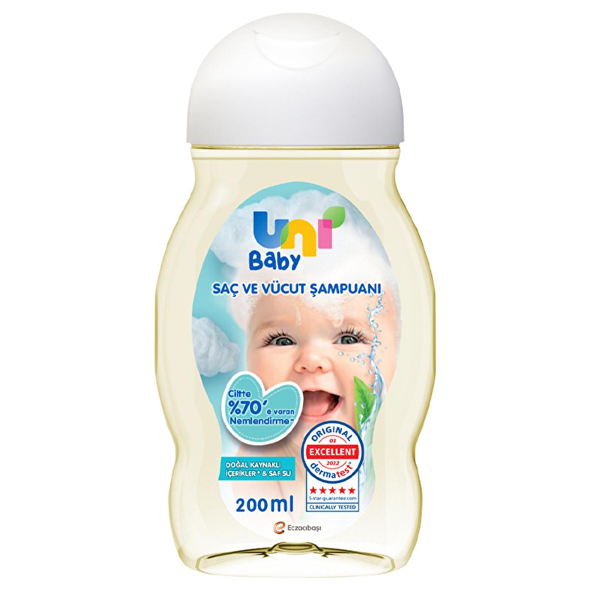 Uni Baby Shampoo - Natural, Hypoallergenic & Moisturizing Baby Hair & Body Wash