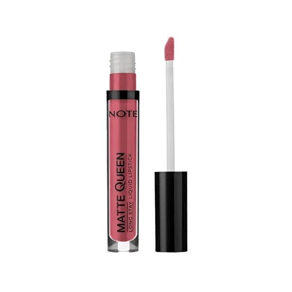 Note Cosmetics Matte Queen Liquid Lipstick - Long Lasting, High Pigment Blush Lipstick for a Comfortable, Non-Transfer, Modern Look