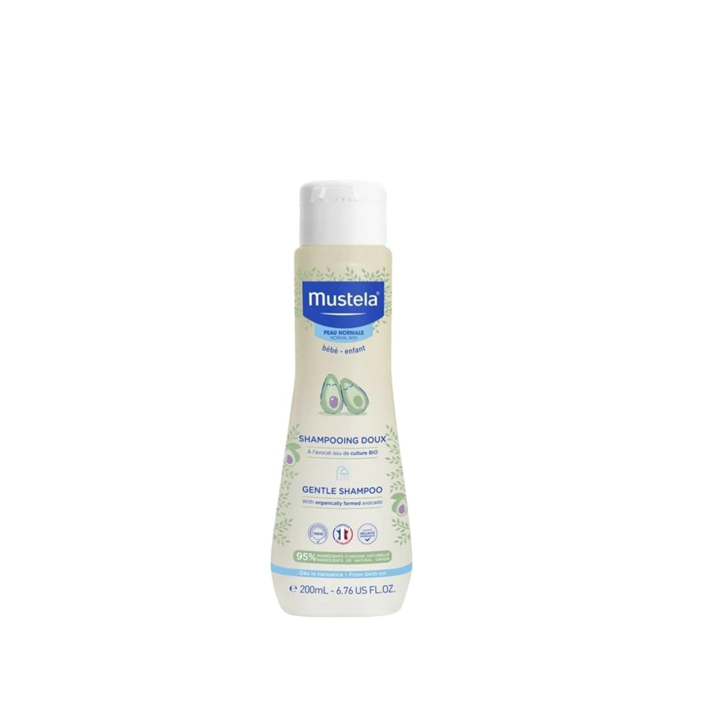 Mustela Gentle Baby Shampoo for Infants - 200ml, Natural & Hypoallergenic