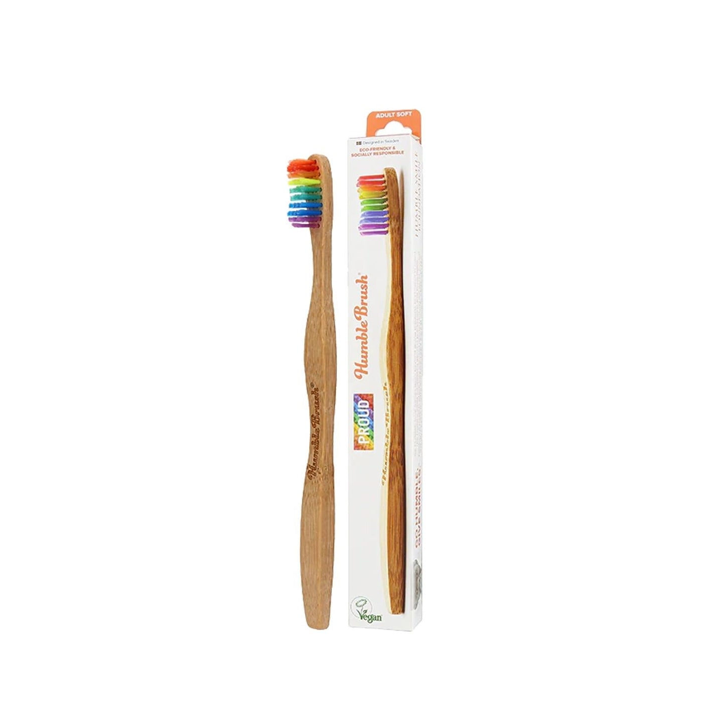The Humble Brush Bamboo Toothbrush for Adults - Soft Bristles, Eco-Friendly Oral Care
