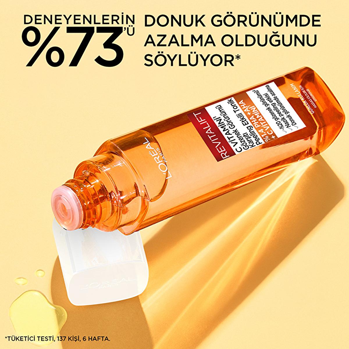 L'Oreal Paris Revitalift Vitamin C Toner: Exfoliating PHA AHA, Brightens Dull Skin & Minimizes Pores - Gentle & Effective