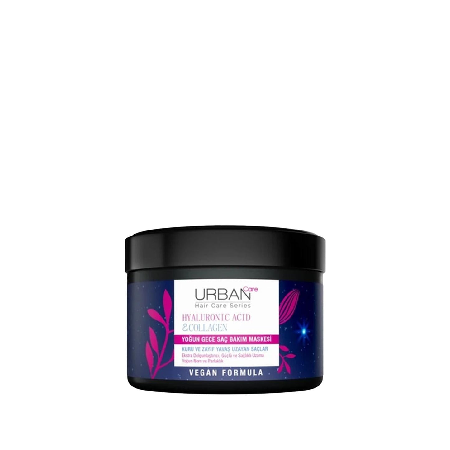 URBAN Care Hyaluronic Acid & Collagen Intensive Overnight Hair Care Mask for Dry & Lifeless Hair - 230ml