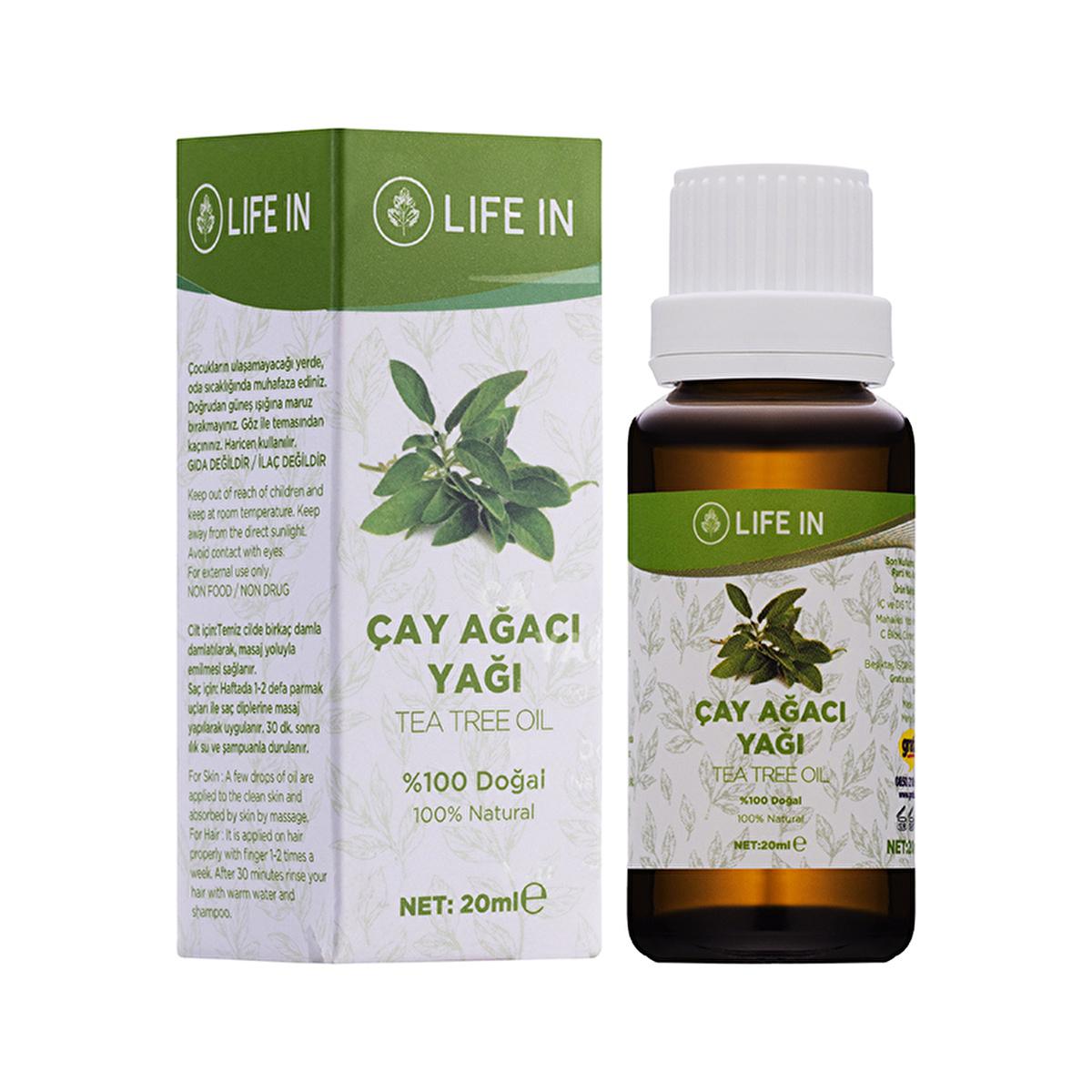 Life In Tea Tree Oil 20ml - Natural Skincare, Haircare & Nail Care Solution