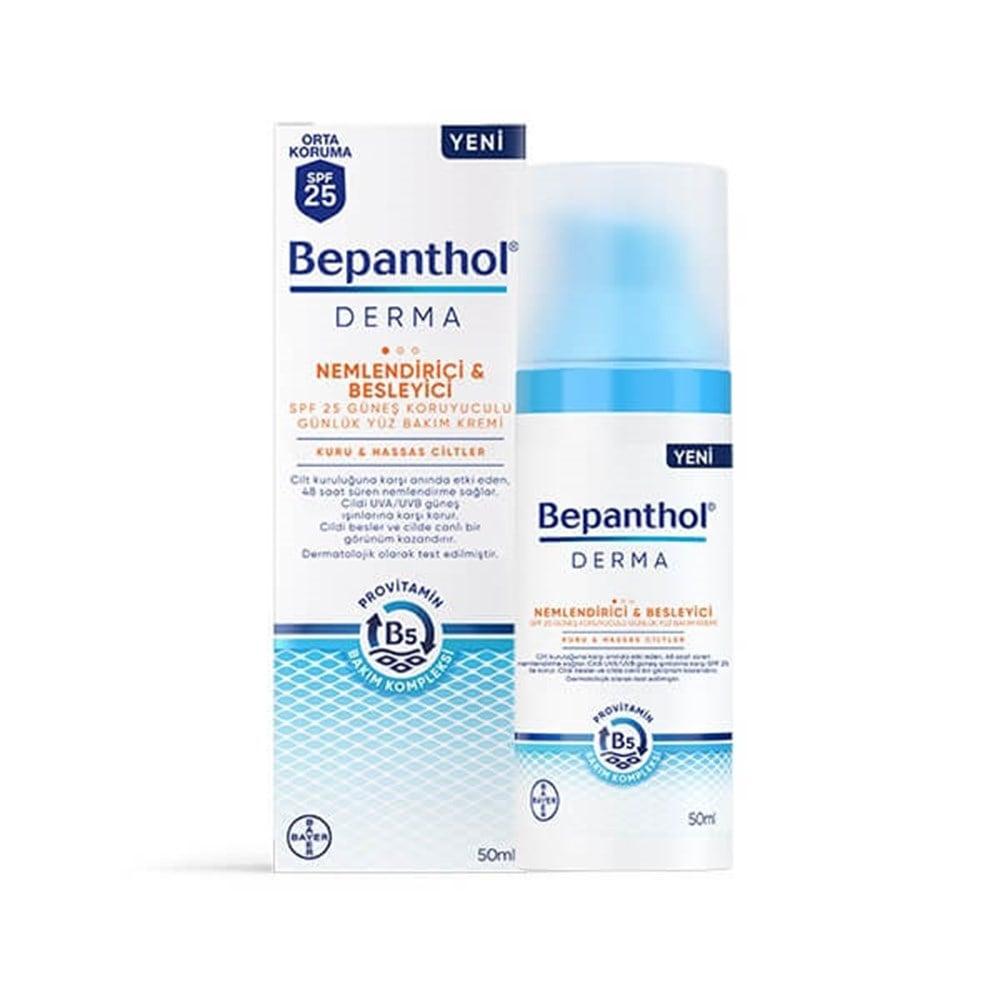 Bepanthol Bepanthol Derma Nem SPF 25 Moisturizing Face Cream - Hydrating, Nourishing, and Protecting Dry, Sensitive Skin