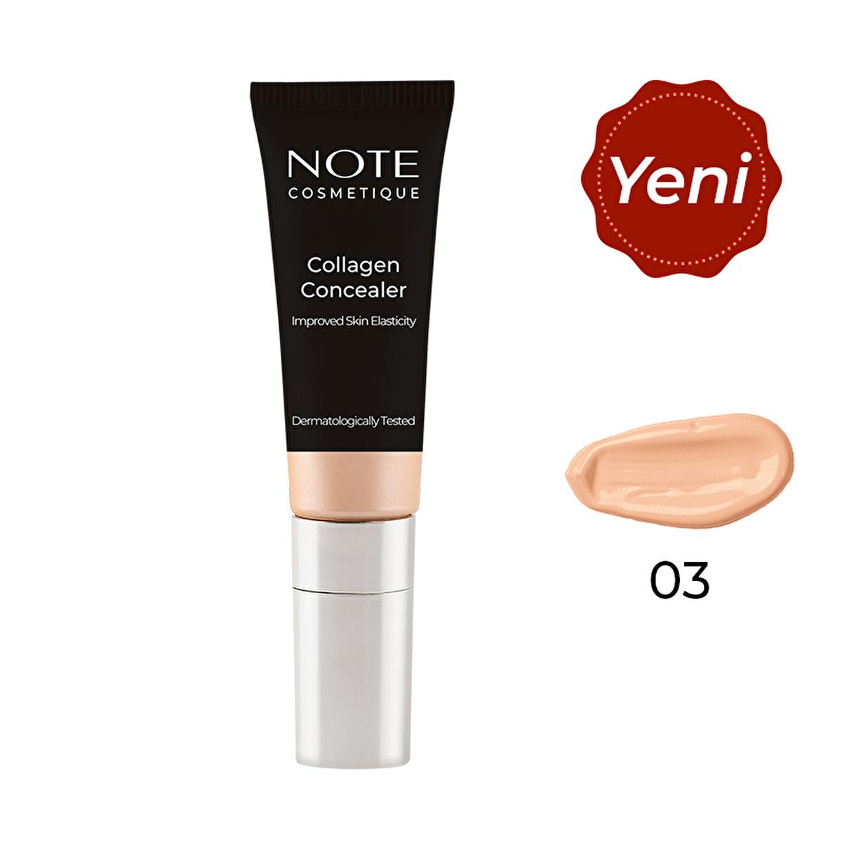 Note Cosmetics Collagen Concealer: Anti-Wrinkle, Long-Lasting Under Eye Coverage for Aging Skin