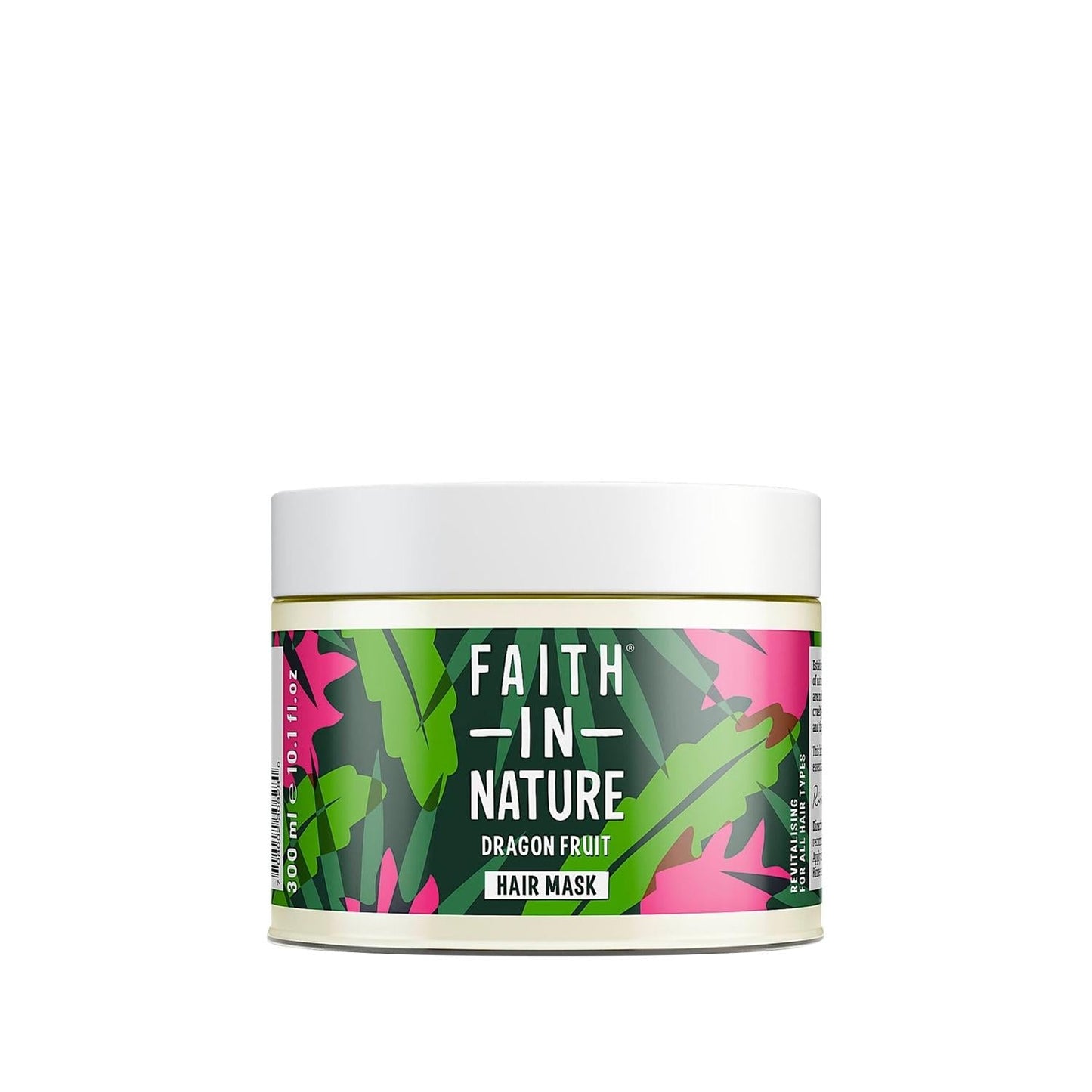 Faith In Nature Dragon Fruit Revitalizing Hair Care Mask for All Hair Types, 300ml - Nourishing, Natural Ingredients