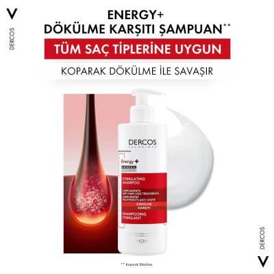 Vichy Dercos Energising Anti-Hair Loss Shampoo 400ml - Energizing Formula, Dermatologically Tested