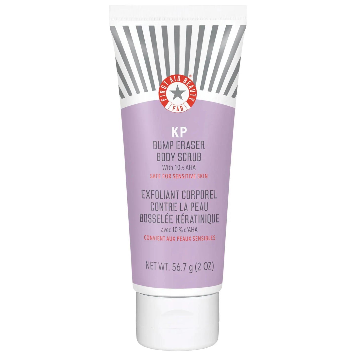 Mini KP Bump Eraser Body Scrub with 10% AHA - Vegan, Cruelty-Free Body Exfoliant for Keratosis Pilaris Treatment