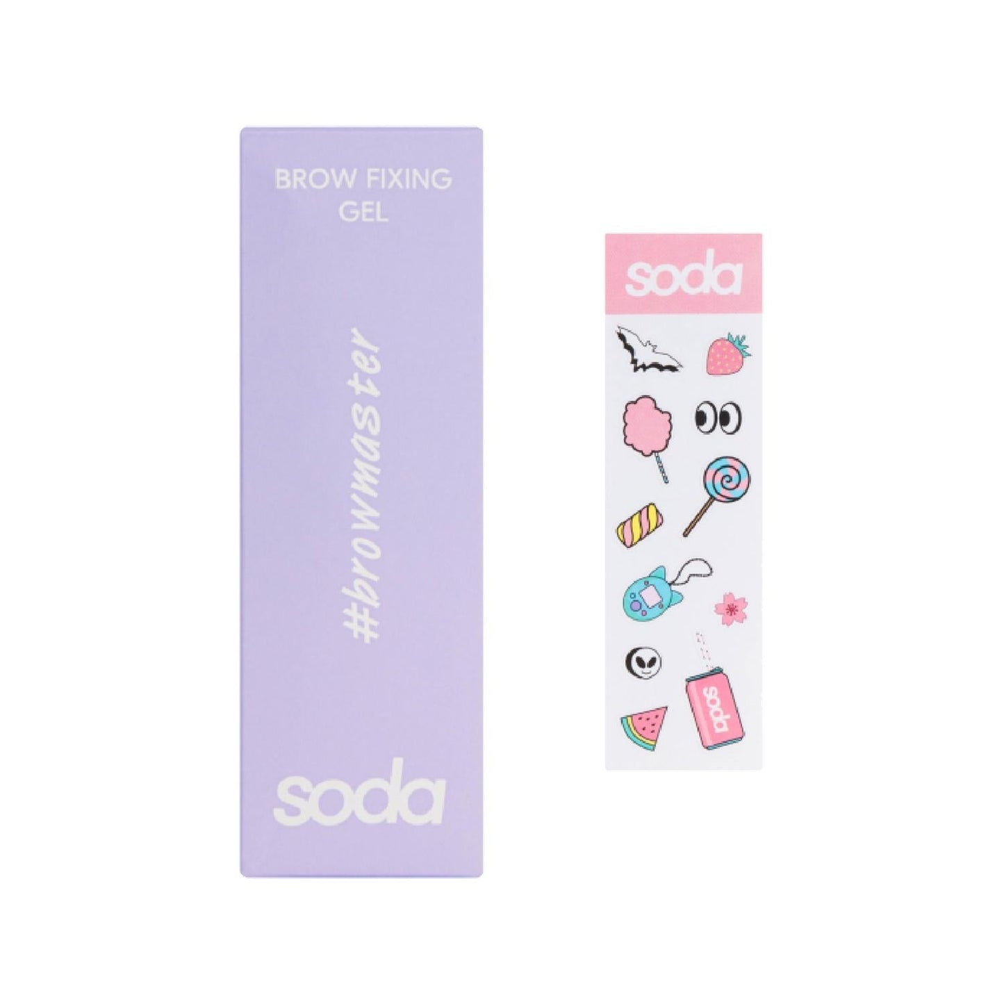 Soda Brow Fixing Gel 5 ml - Eyebrow Gel for Groomed Brows