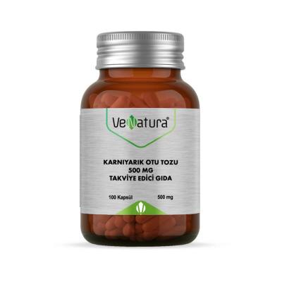 Venatura Plantain Herb Powder 100 Capsules - Herbal Dietary Supplement for Overall Health