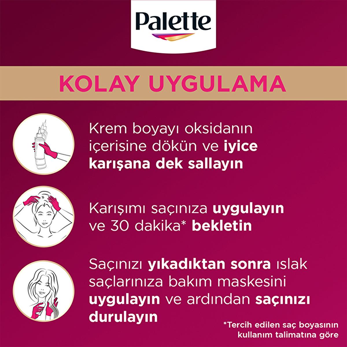 Palette Deluxe Şarap Kızılı Hair Dye - Long-Lasting Wine Red Hair Color with Nourishing Properties