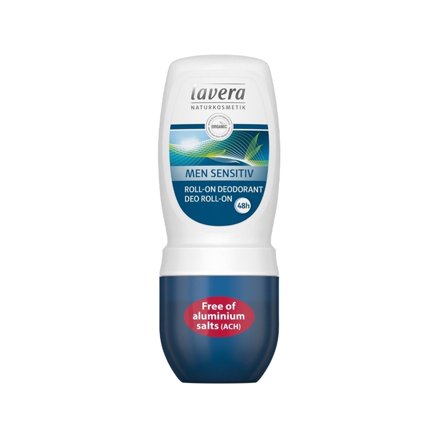 Lavera Organic Deodorant for Men - Natural, Sensitive Skin Care, Roll-On Application, 1.69 fl oz