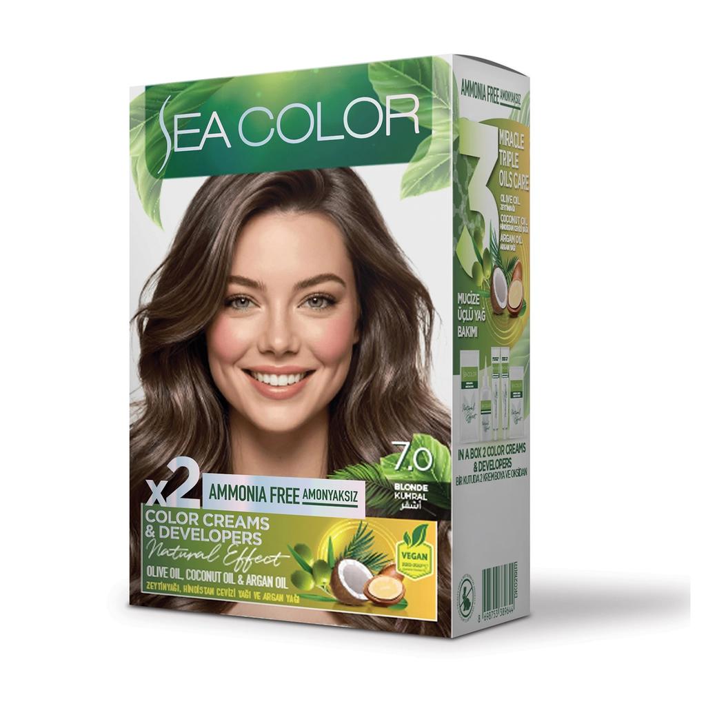 Sea Color Ammonia-Free Hair Dye 7.0 Dark Blonde