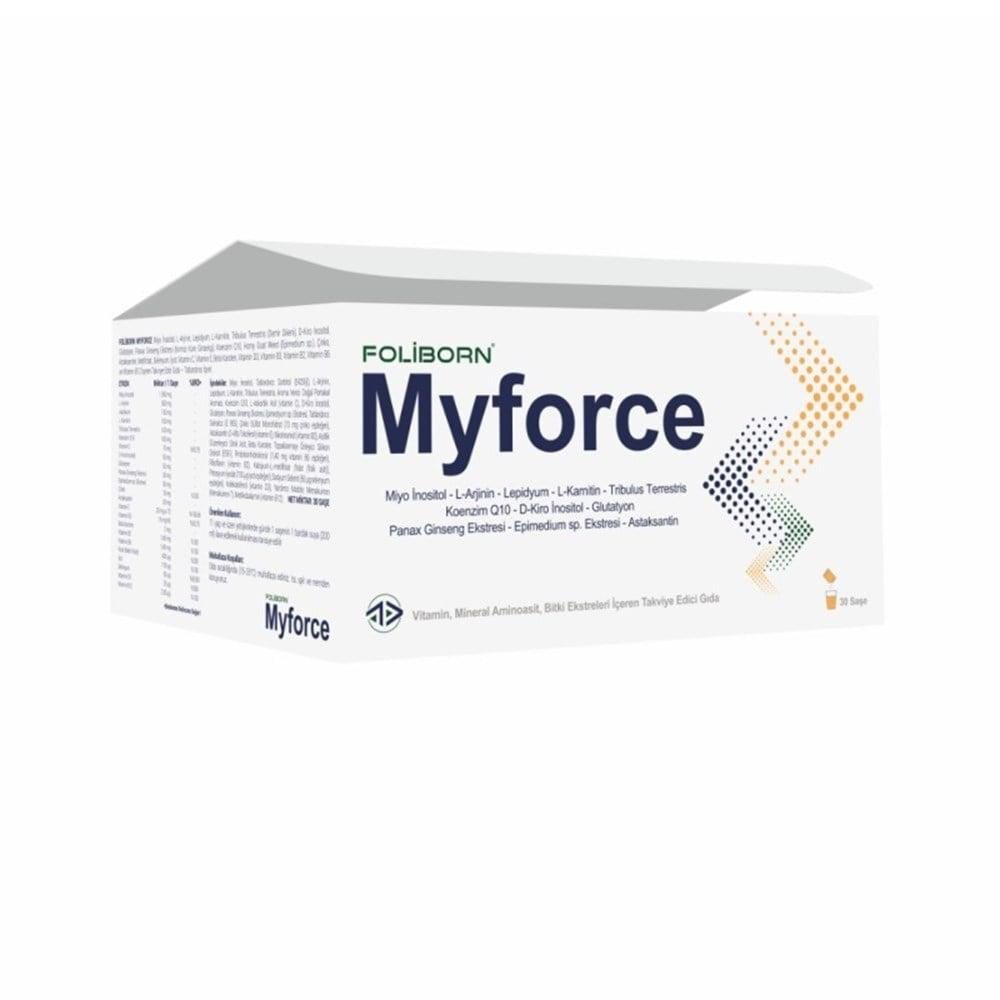 Foliborn Myforce Dietary Supplement with Vitamins, Minerals & Herbal Extracts