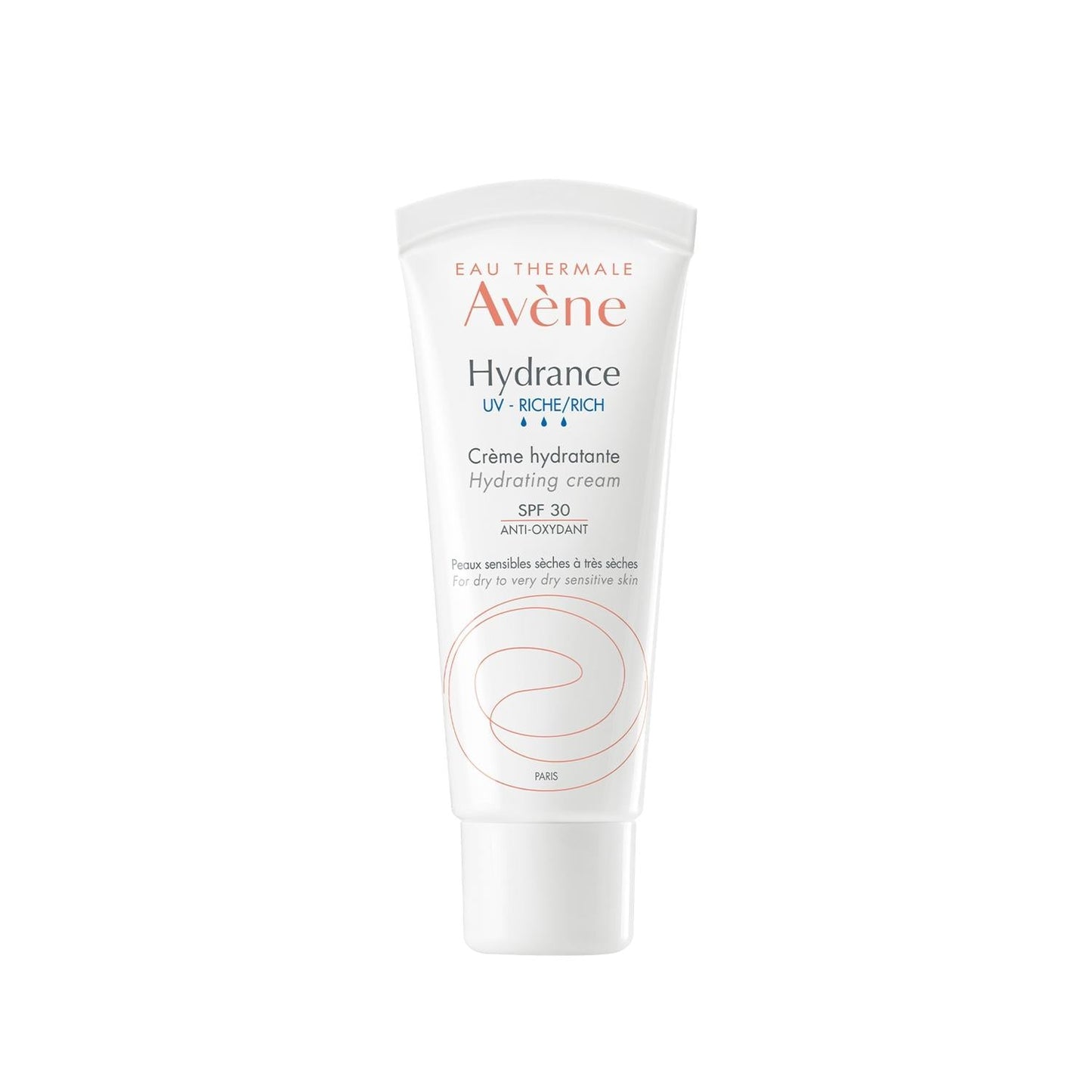 Avene Hydrance Rich SPF30 Moisturizing Cream - Hydrating & Sun Protected Dry, Sensitive Skin - 1.35 fl oz