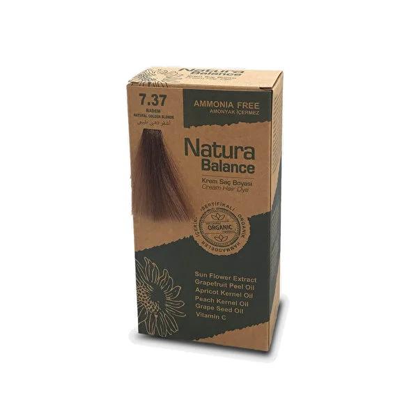 Natura Balance Almond 7.37 Ammonia-Free Hair Dye: Achieve Natural Almond Color at Home with Gentle Cream Formula