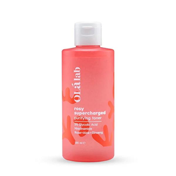 Olalab Acne Treatment Toner - Glycolic & Niacinamide, Pore Minimizing & Skin Brightening, Natural Anti-Aging Solution