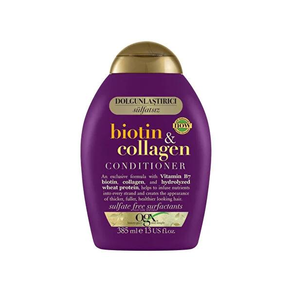 OGX Biotin & Collagen Hair Conditioner: Thicker, Fuller Hair & Faster Growth - Volume & Shine Boosting - 13 fl oz