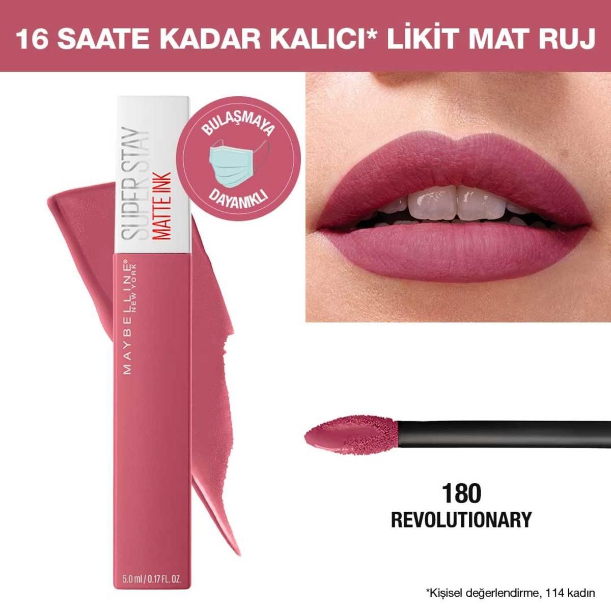 Maybelline New York Super Stay Matte Ink Liquid Matte Lipstick - Long Lasting, Smudge Proof, 16 Hours Wear