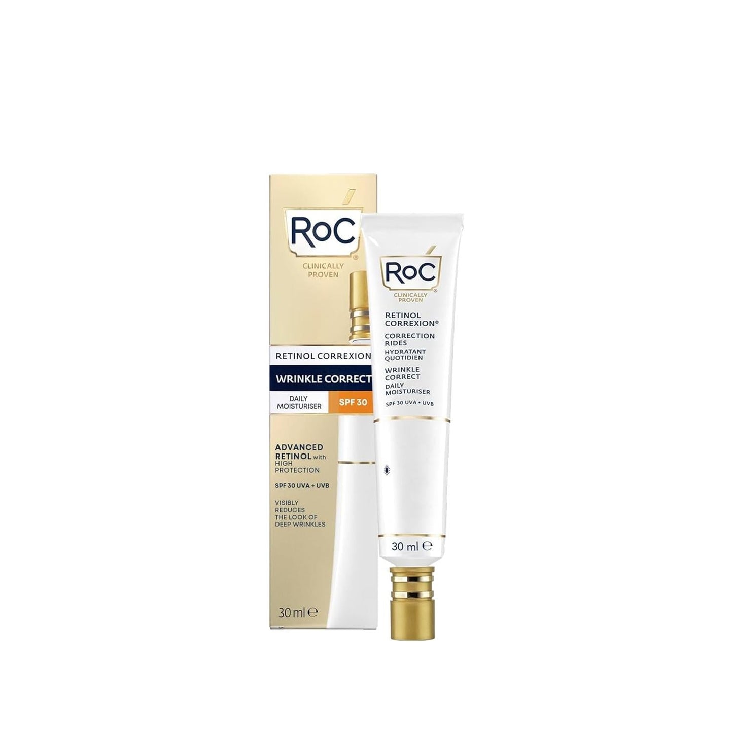 RoC Retinol Correxion Anti-Wrinkle Day Cream SPF30 - Anti-Aging Skincare with Retinol