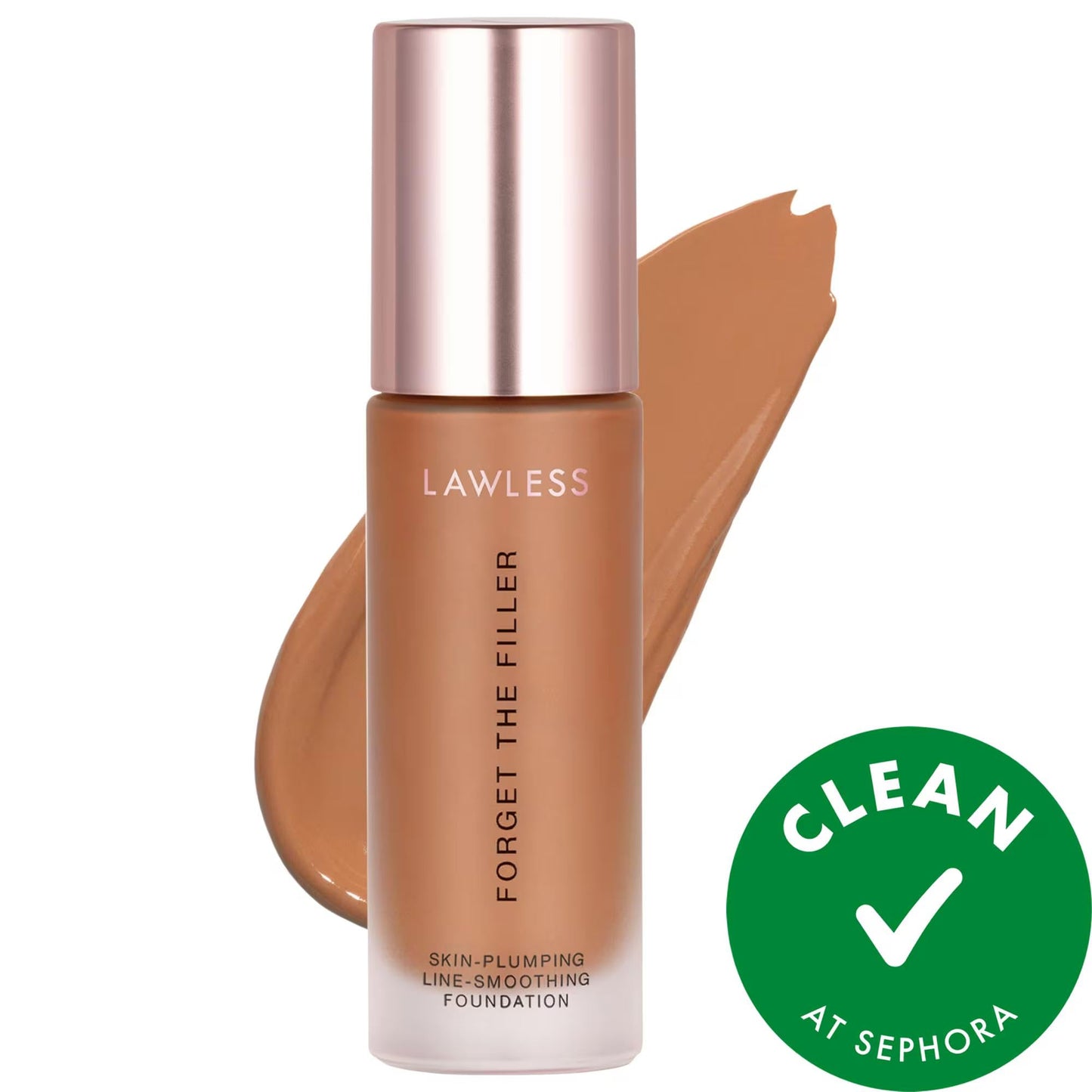 Forget The Filler Skin-Plumping Foundation: Full Coverage, Anti-Aging & Line Smoothing - Vegan & Cruelty-Free Formula