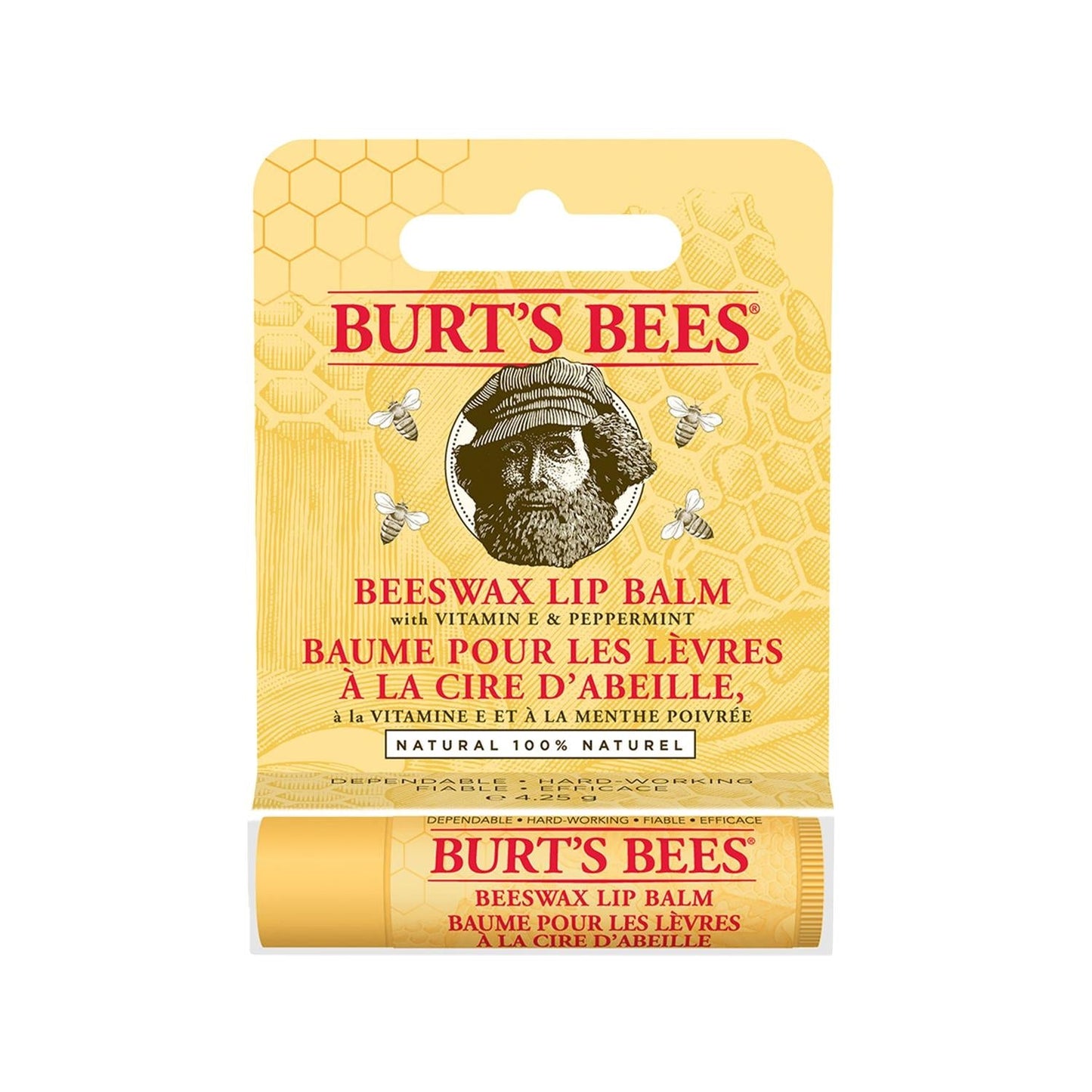 Burt's Bees Lip Care Cream - Natural Moisturizing Lip Balm for Dry Lips, 4.25g