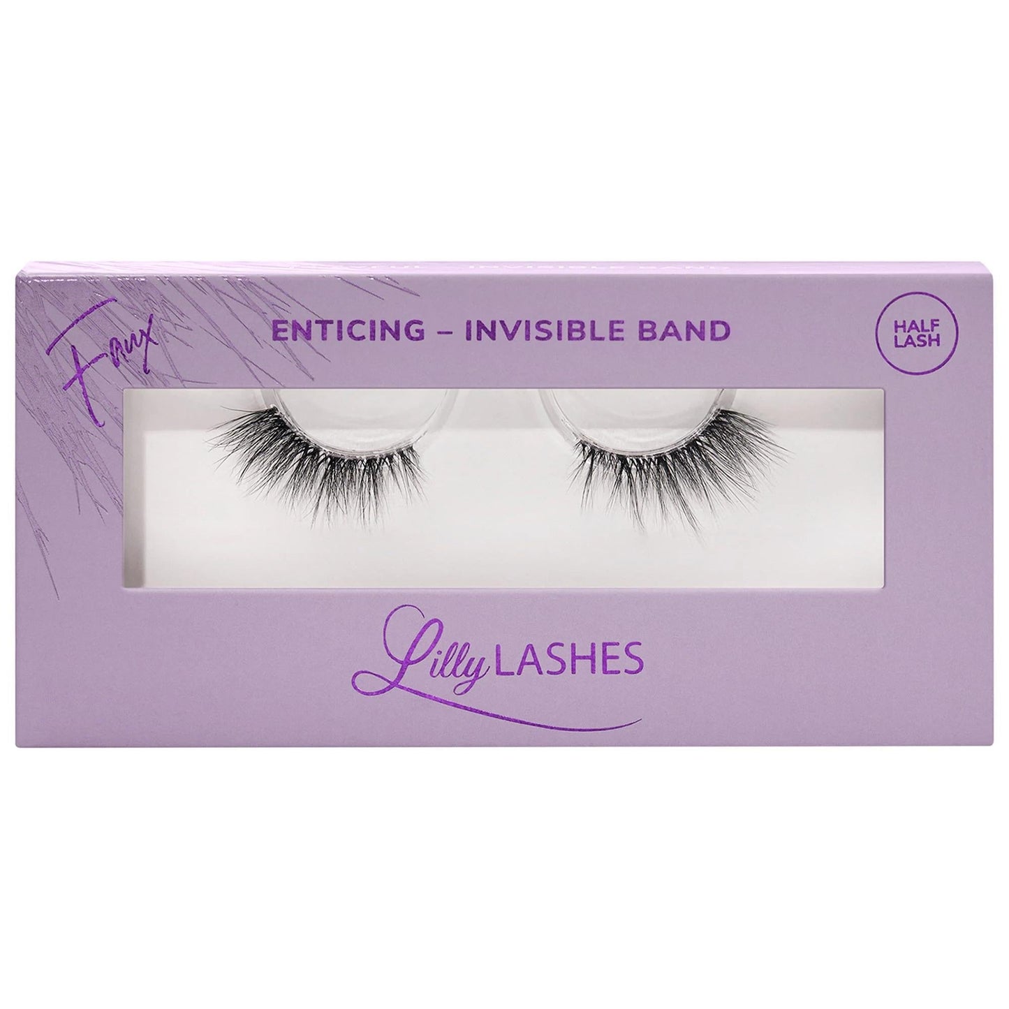 Sheer Band False Eyelashes: Natural Glam, Faux Mink, Reusable, Vegan & Cruelty-Free - Invisible Band for Undetectable Length & Volume