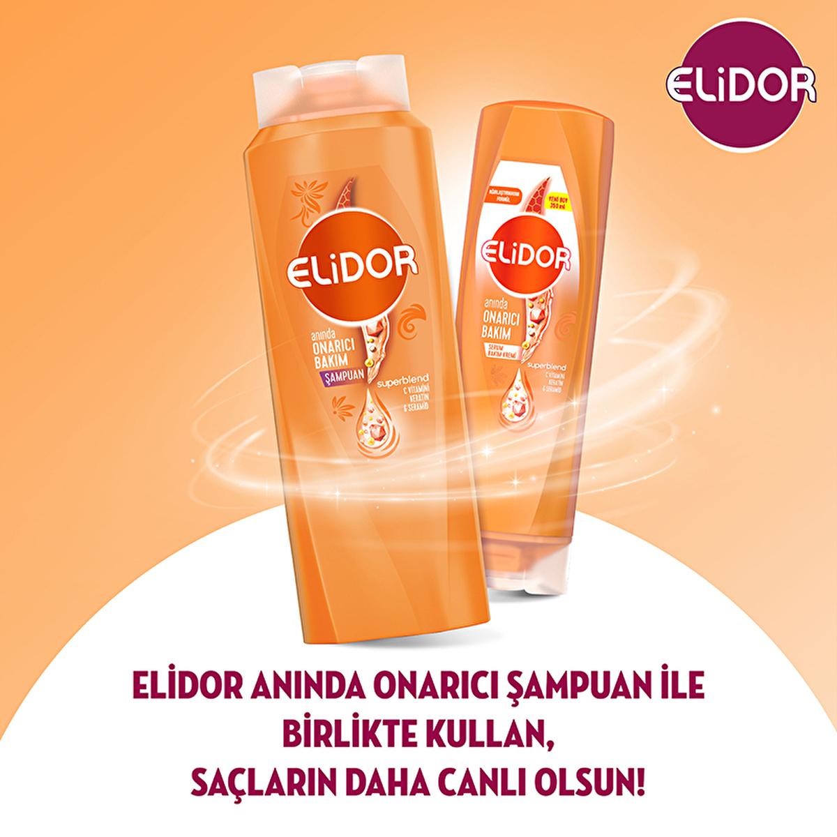 Elidor Hair Care Cream - Nourishing Keratin Treatment with C Vitamin & Seramide for Damaged Hair