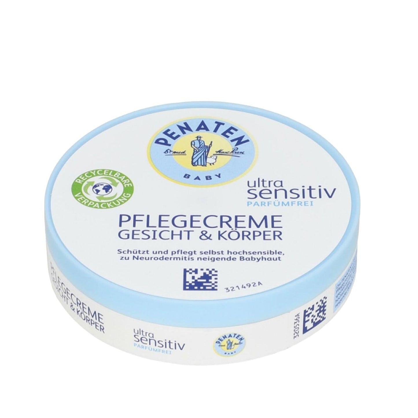 Penaten Baby Care Cream - Gentle, Hypoallergenic Moisturizer for Sensitive Skin (100ml)