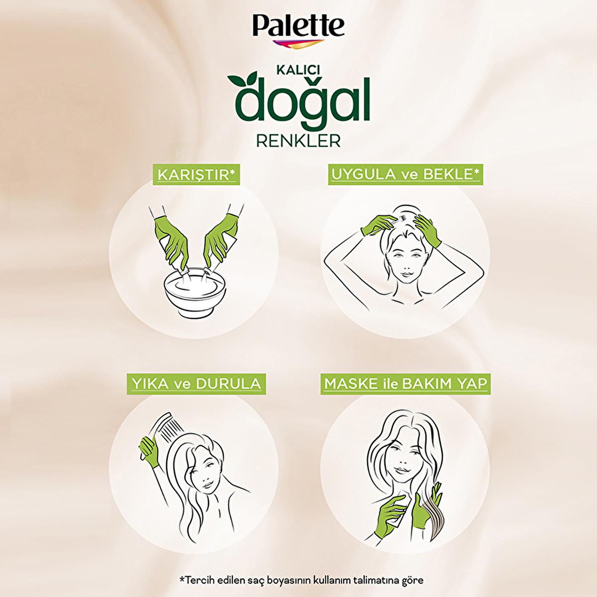 Palette Natural Hair Dye Permanent Light Copper 9-7 - Natural Ingredients for Long-Lasting Color