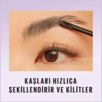 Maybelline New York Super Lock Brow Glue: Long-Lasting Eyebrow Mascara for Shaping, Setting & Styling - Clear, Waterproof, 7ml
