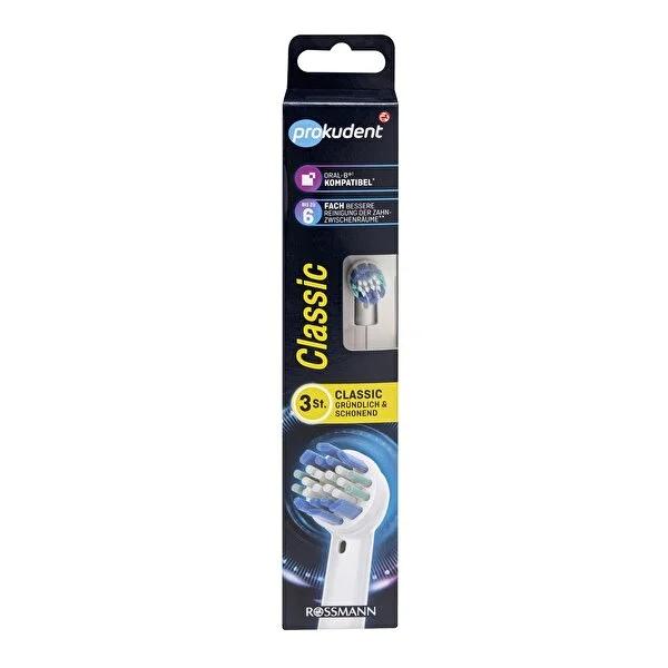 Prokudent Electric Toothbrush Replacement Heads (3-Pack) - Compatible with Oral-B & Prokudent Models